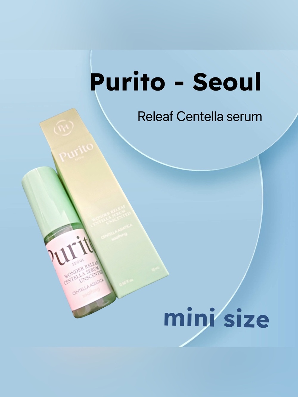 🇰🇷🆕NIB PURITO SEOUL | MINI | Calming & Soothing Wonder Releaf Centella Serum